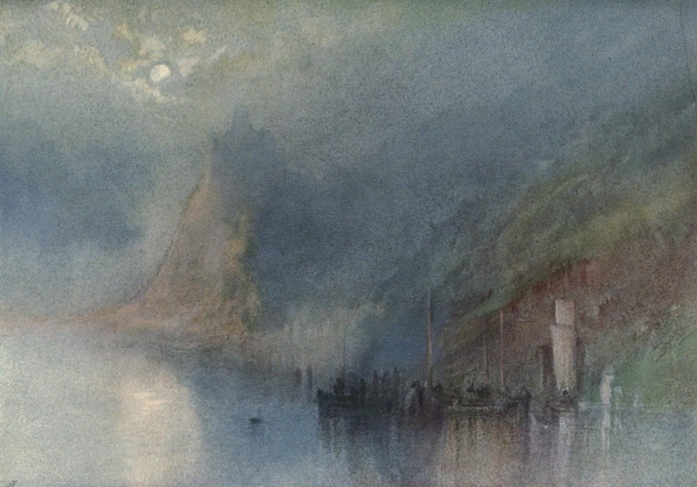 Study on the Rhein Die Kunst 1909 Canvas Art - JMW Turner (18 x 24)