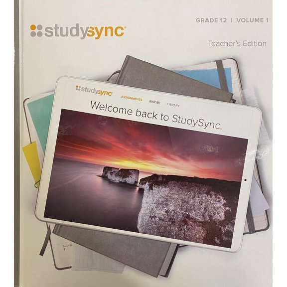 Pre-Owned StudySync, Grade 12, Volume 1, Teacher Edition, c. 2021, 9781949739299, 1949739295