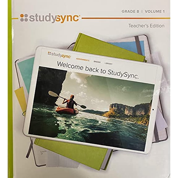 Pre-Owned StudySync, Grade 8, Volume 1, Teacher Edition, c. 2021, 9781949739251, 1949739252 Paperback