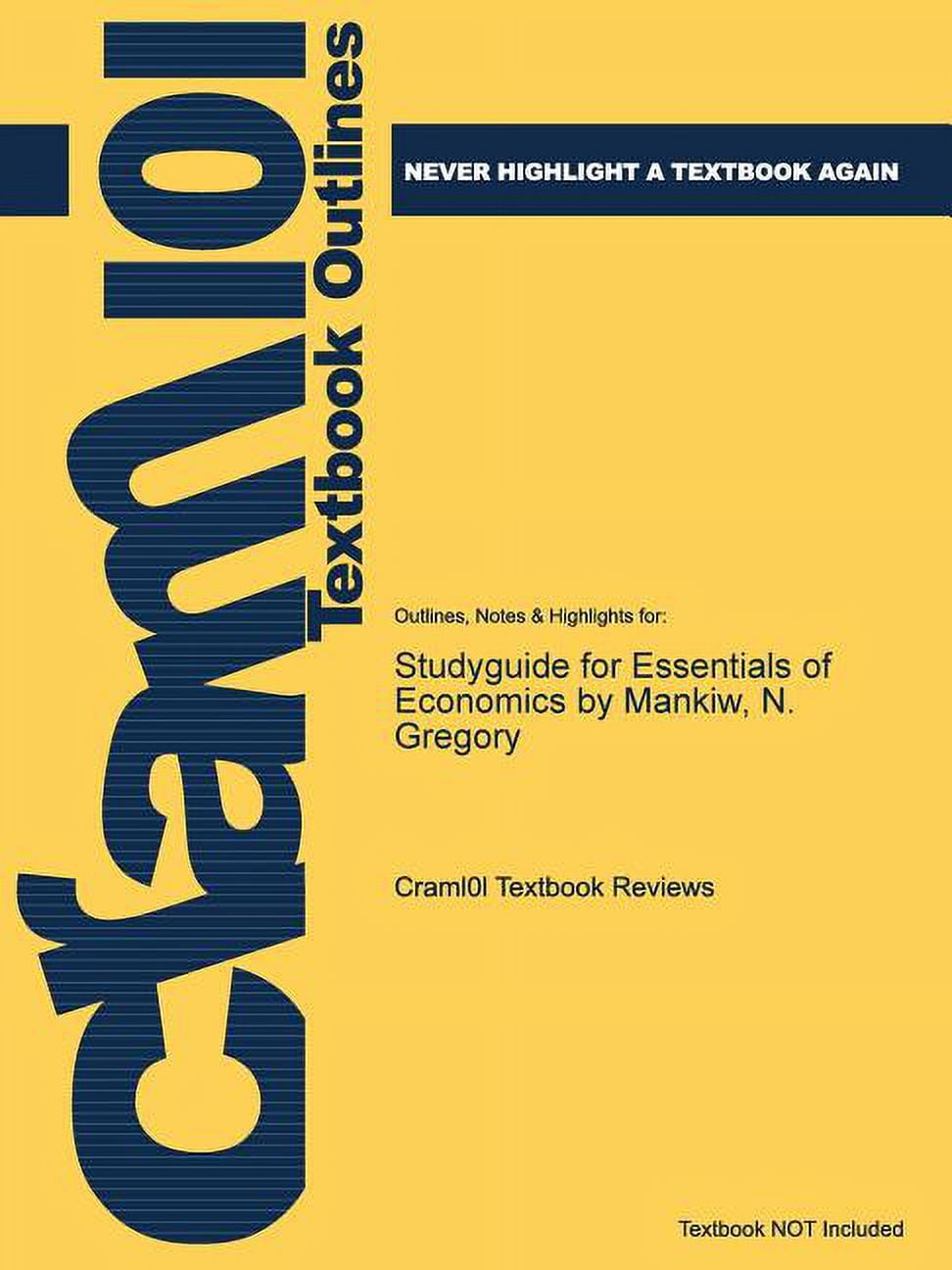Mankiw,　of　Studyguide　(Paperback)　for　Economics　Essentials　by　N.　Gregory