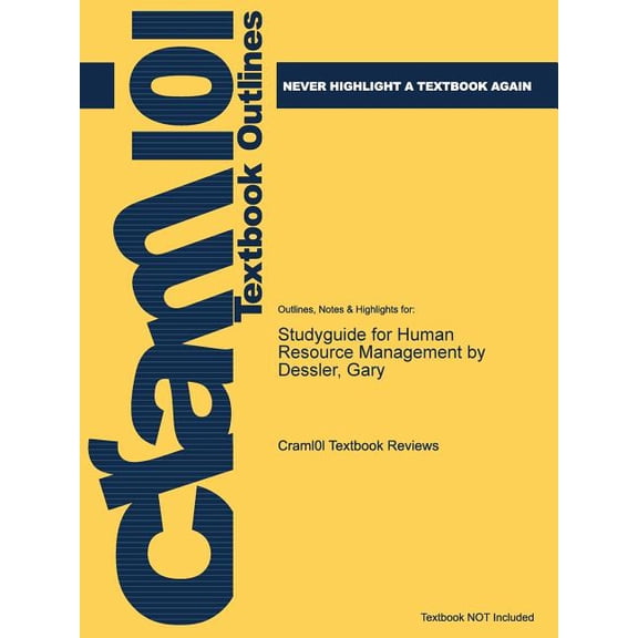 Studyguide for Human Resource Management by Dessler, Gary (Paperback)