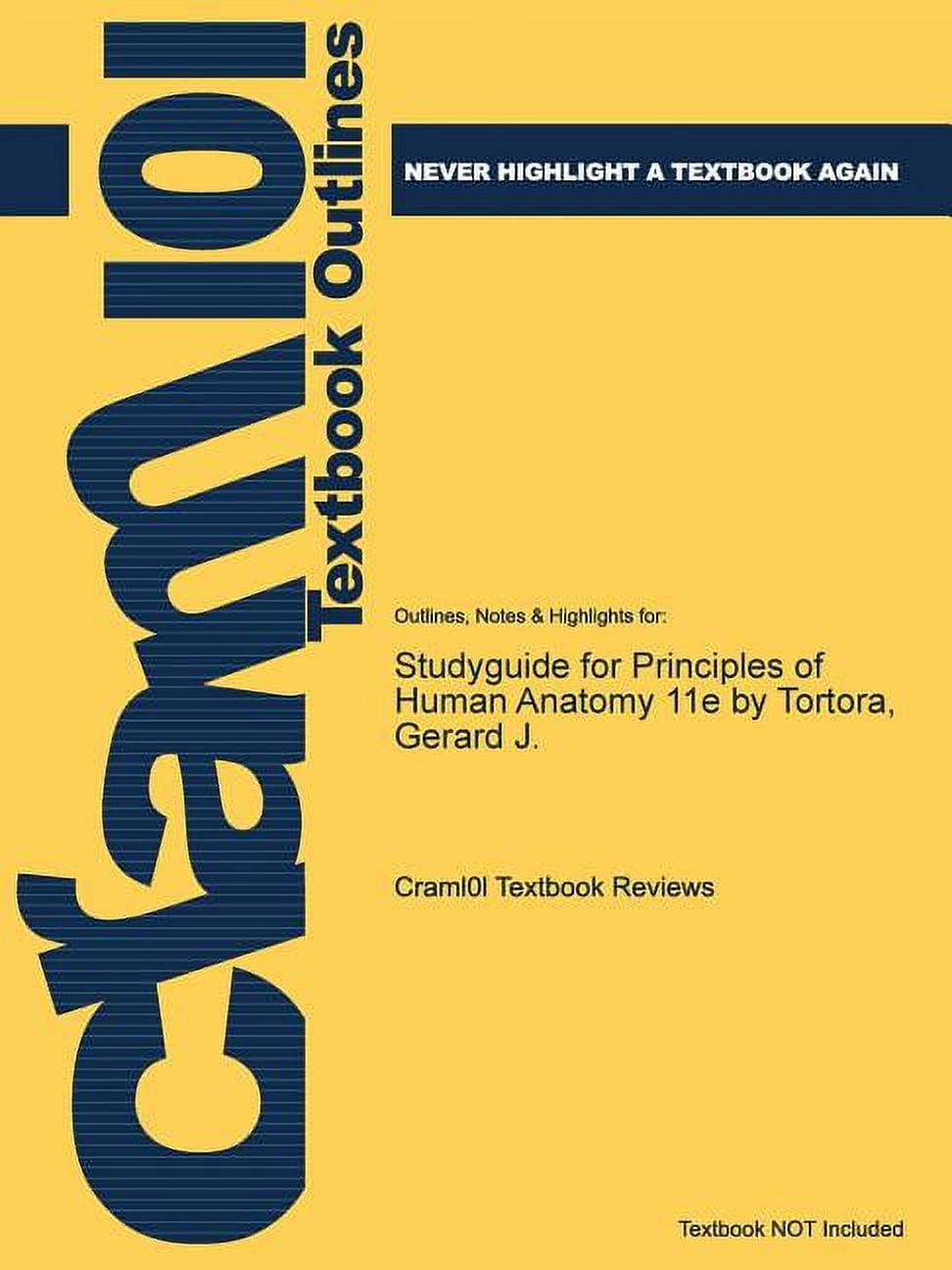 11E　J.　Human　of　Gerard　Anatomy　Studyguide　(Paperback)　by　for　Principles　Tortora,