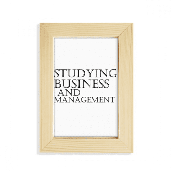Studying Business and Management Desktop Display Photo Frame Picture Art Painting 5x7 inch