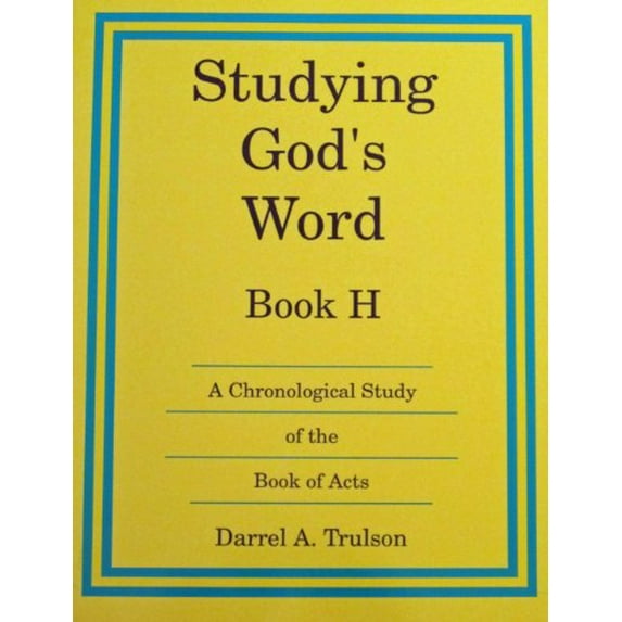 Pre-Owned Studying Gods Word Book H (Grade 7) (Paperback) 1930092687 9781930092686