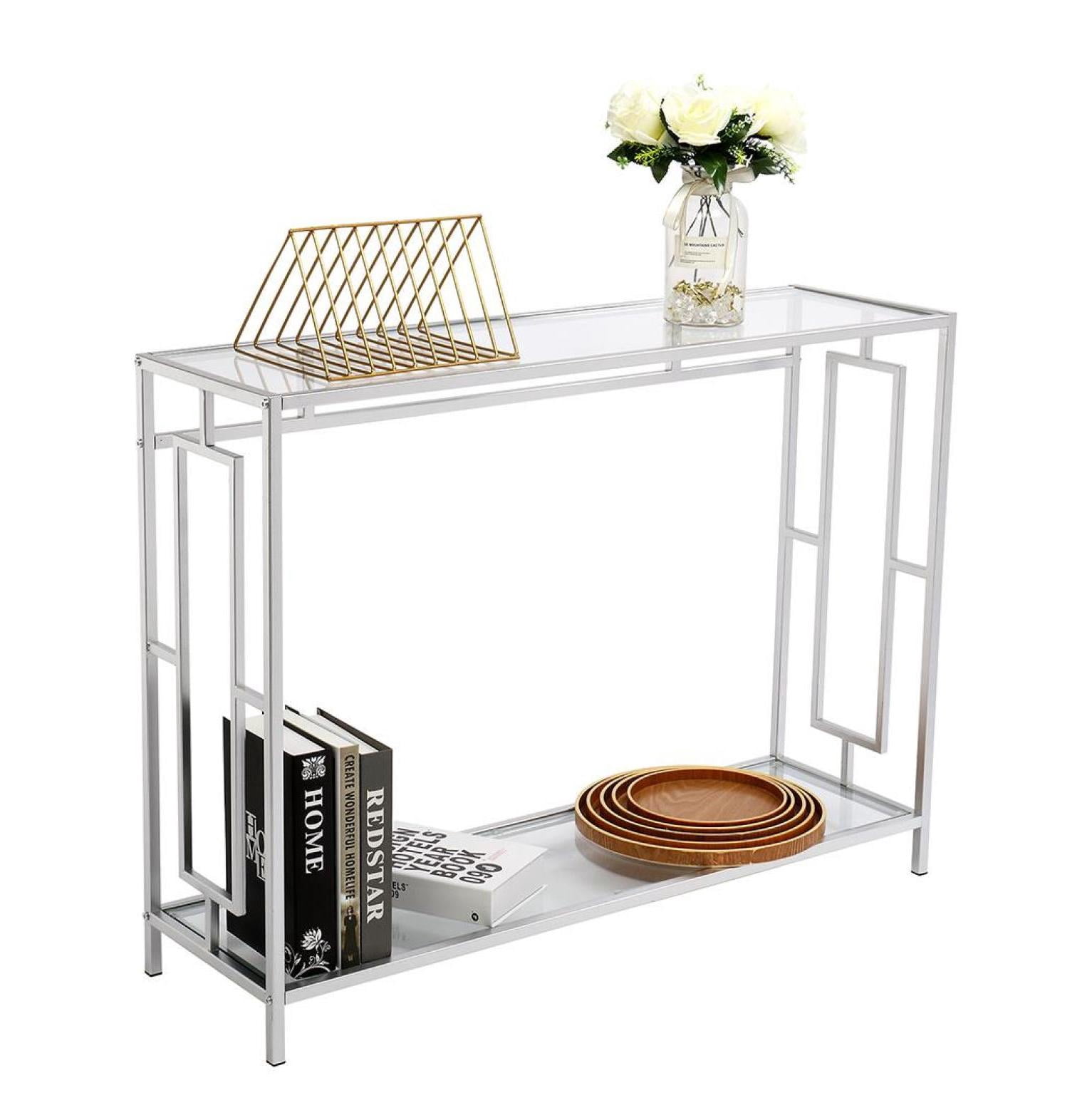 ‎Studyli 2 Tiers Console Tables Side Sofa Shelf Entrance Doorway Room ...