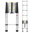 thumbnail image 1 of Studyset 12.5FT Aluminum Telescoping Ladder with 2 Triangle Stabilizers,Lightweight Multi-Purpose Portable Ladder,330LB Capacity Collapsible Extension Ladder for Home RV Outdoor Work, 1 of 8