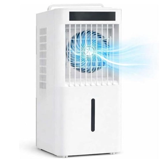 Studyset 120V 60Hz Portable Evaporative Air Cooler & Swamp Cooler with Touch Control & Remote Control, Portable Air Conditioner 90°+90° Oscillation, LED Display, 45W Energy Efficient