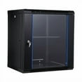 thumbnail image 1 of Studyset 12U Wall Mount Network Cabinet - 17.7" Deep Server Rack Enclosure with Locking Glass Door & Removable Side Panels, IT/AV Equipment Rack for Secure Data and Audio-Visual Installations, 1 of 7