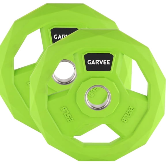 Studyset 2-In-1 Cast Iron Rubber Coated Color-Coded Weight Plates–2.5LB,5LB,10LB,25LB,35LB,45LB Options | Single,Pair & Full Sets for Strength Training,Weightlifting,for Home Gym