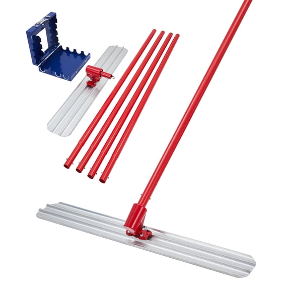 Studyset 48 In x 8 In Bull Float Magnesium Concrete Float, Round End Concrete Float Tool,Aluminum Alloy End Concrete Cement Tool Concrete Tools Without Handle