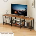 thumbnail image 1 of Studyset 67 Inch Large TV Stand  TV Stand with Power Outlet for TVs up to 75 Inches,66.9" Corner Entertainment Center,TV Media Console Table with 3-Tier Open Storage Shelves for Living Room, Bedroom, 1 of 7