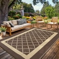 thumbnail image 1 of Studyset 8x10 Outdoor Rug Waterproof Reversible Plastic Straw Mat,Large Modern Patio Area Rug,Modern Diamond Indoor Outdoor Large Area Rug for RV Deck Balcony Backyard,UV Resistant & Easy to Clean, 1 of 15