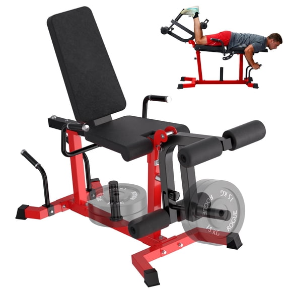 Studyset Adjustable Seated Leg Extension & Wave Machine, Full Lower Body Strength Trainer, Reverse Hyper & Back Extension Compatible, Home Gym Fitness Equipment