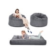 thumbnail image 1 of Studyset Bean Bag Chair Bed,Corduroy Giant Bean Bag Bed For Adults,Convertible Beanbag Chair Bed From Chair To Mattress,Large Floor Sofa Couch Bed,Big Sofa Bed With Washable Cover, 1 of 5