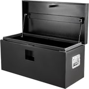 Studyset Black Steel Truck Bed Tool Box, 30"x 15"x 15", Black Powder Coated Storage Chest, Weatherproof Tool Organizer Truck Box for Organization & Storage, Job Tool Chest, Contractor Toolbox