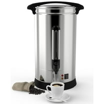Studyset Coffee Urn 60 Cup, 10L/2.6 Gallon Double Wall Commercial Coffee Maker for Buffets, Catering, Party Buffet Wedding,Large Capacity Hot Coffee Dispenser,Stainless Steel Hot Water Urn