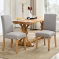thumbnail image 1 of Studyset Dining Chairs Set of 2,Modern Fabric Upholstered Ergonomic Chairs with Curved Backrest,Heavy-Duty Wood Legs for Dining Room Kitchen Home Office,Weight Capacity 265lbs,Easy-to-Clean Fabric, 1 of 6
