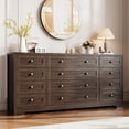 thumbnail image 1 of Studyset Dresser for Bedroom,Withe Long Wood Dresser with 12 Drawers,Storage Chest of Drawers with Plug-in Charging Hub,Sturdy Steel Frame,55 Inch TV Stand for Living Room,Closet,Entryway,Nursery, 1 of 6