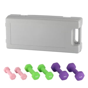 Studyset Dumbbell Set for Women and Men, Neoprene Dumbbell Free Hand Weight Set for Home Gym, Packed In PairsSteel + Plastic Plastic-Injected Dumbbell Set