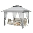 thumbnail image 1 of Studyset Gazebo,10x10 Outdoor Canopy Tent with Mosquito Netting,Up Canopy Tent with Curtains/Adjustable Height/Wheeled Carrying Bag,Outdoor Canopy Tent for Patio Garden Backyard Lawn, 1 of 9