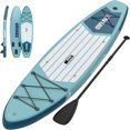 thumbnail image 1 of Studyset Inflatable Stand Up Paddle Board 11ft*34"/10.6ft × 30" Extra Wide Paddle Boards for Adults, SUP with Premium Accessories & Nylon Backpack, Adjustable Paddle, Hand Pump, 3xFin, Leash, 1 of 6