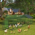 thumbnail image 1 of Studyset Metal Chicken Coop with Cover, Walk-in Chicken Coop with Waterproof Cover, Chicken Runs for Outdoor Backyard, Poultry Cage with Security Lock & Anti-UV Cover for Rabbit Duck Goose, 1 of 7