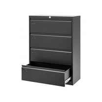 Studyset Mobile File Cabinet 52inch High 4 Drawer Metal Lateral Filing Cabinet File Cabinets,Lockable Storage,Organizes Hanging Files (Letter/Legal/F4/A4 Size),Metal Filing Cabinets