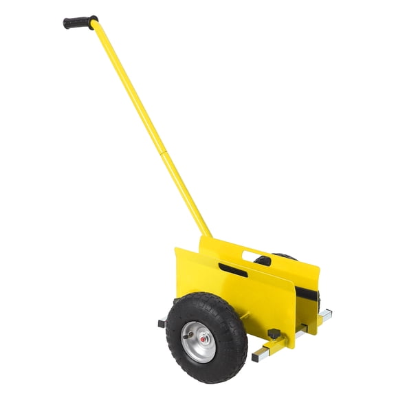 Studyset Panel Dolly, 660 Lbs Drywall Cart Dolly, Heavy Duty Panel Cart with Extended Handle, 10" Durable Rubber Wheels, Drywall & Slab Moving Cart