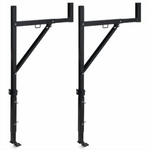 Studyset Pickup Truck Ladder Rack Adjustable 19" - 34" Width & 38.6" - 44" Height 250 LB. Load Capacity | Drilling Mounting Steel Truck Bed Rack | Ideal for Kayak, Surfboard, Lumber (2 Pack)