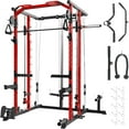 thumbnail image 1 of Studyset Power Cage, Smith Machine Squat Rack, Heavy Duty Power Rack for Home Gym with Pulley System, Dip Bar, LAT Pulldown, Multifunctional Squat Rack for Home Gym, 1 of 7
