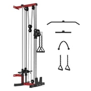 Studyset Pulldown Machine 3 in 1 LAT Row Cable Machine Home Gym LAT Tower with Leg Hold Down Attachment and More Handle Replacement Fitness Exercise Upper Body Workout Strength Training Machine