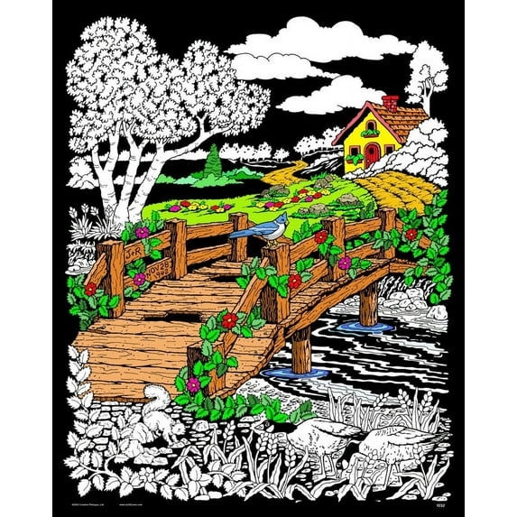 Stuff2Color Fuzzy Velvet Coloring 16” x 20” Poster