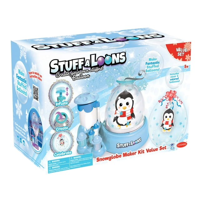 stuffaloons-holiday-snowglobe-maker-kit-value-set-polar-bear-penguin