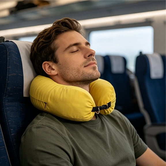 Stuffable Travel Pillow Neck Support Pillow, Multifunctional 2-In-1 Travel Organizer Storage Bag Portable, Travel Accessories Airplane Pillow For Flight Car Camping Outdoor