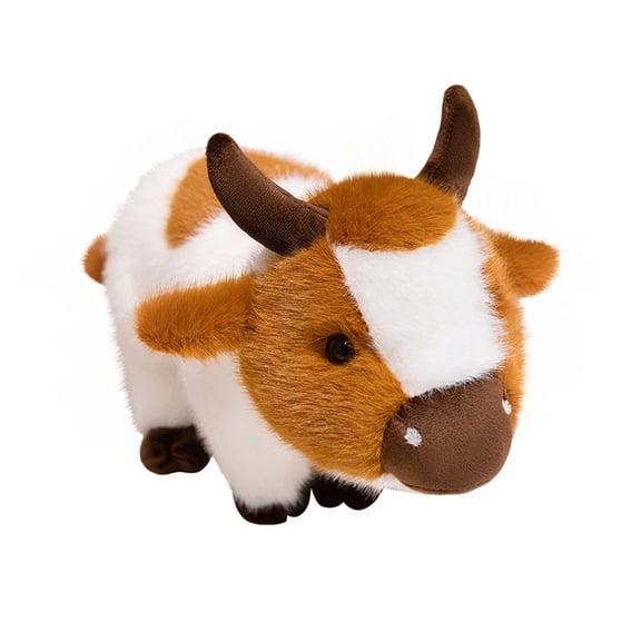 Stuffed Animal 12'', Cuddly Cow Toys Plush for Girls Boy Kids, Cute Farm Animal Pluhies Gift for Christmas Birthday