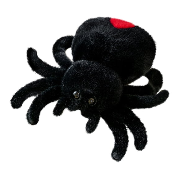 Stuffed Animal Black Fluffy Plush 10 Inch Halloween Decor Prop for Student and Themed Displays