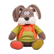Stuffed Animal Brown Bunny Plush Hooded Design 1 Piece Oversized Floppy Ears Soft Cuddly Companion for Toddlers All Ages Home Play Display Birthday Gifting