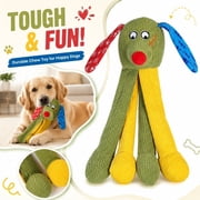 Stuffed Animal Dog Toys, Squeaky Plush Toys, Durable Plush Pet Toys, Snuggle Dog Toys, 14X8 in Corduroy Texture Dog Character Toys That Contains Crinkle Material, Great for Small