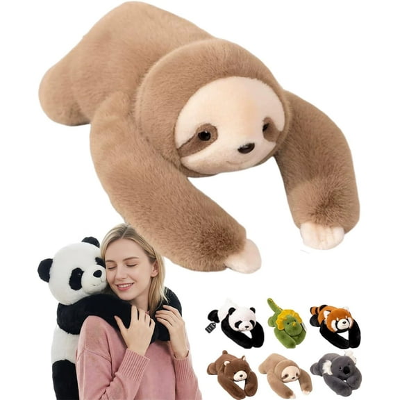 Stuffed Animal, Giant Panda Animals Stuffy, Big Plush Hugs and Cuddles, Hugging Sloth Stuffies, Chubby Long Arms Bear Pillow for Adults, Soft Huggable for Home, Work & Travel