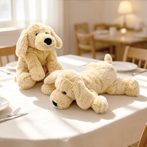 Stuffed Animal Plush Dog Weighted Soft Lab Labrador for Living Room Puppy Toys