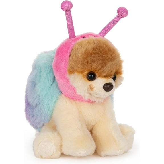Stuffed Animal Plushie-The Worlds Cutest Dog, Snail, , Pink and Blue, 5