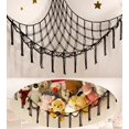 thumbnail image 1 of Stuffed Animal Storage Hammock or Net Corner - Large Toy Hammock Net for Stuffed Animals Room Decor - Cute Stuff Animal Organizer Plush Holder - Kids Baby Nursery Essentials Wall Bedroom Home Decor, 1 of 6