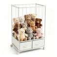 thumbnail image 1 of Stuffed Animal Storage,	Metal Stuffed Animal Zoo with 2 Toy Chest and Wheels, Vertical Stuffed Animal Holder With Elastic Band, 1 of 6