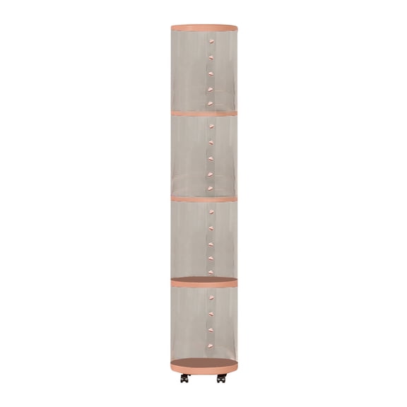 Stuffed Animal Storage Organizer Transparent Toy Tube Vertical Rotation Tower With Wheels for Bedroom Home Textile Storage