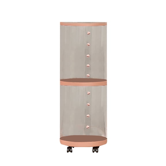 Stuffed Animal Storage Organizer Transparent Toy Tube Vertical Rotation Tower With Wheels for Bedroom Home Textile Storage
