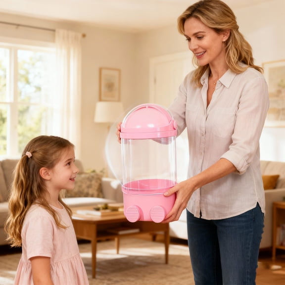 Stuffed Animal Storage Tube 2026 Animal Storage Bag Transparent Stuffed Animals Large Doll Display with Lid Small Beige 25 In