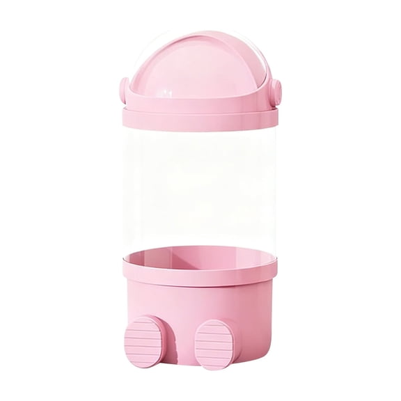 Stuffed Animal Storage Tube, 3 or 4 Layers Transparent Hanging Tube for Plush Toy Storage, Space Saving Room Organizer for Stuffed Animals, Soft Toys, Blankets & More (Pink, 3 Layers)