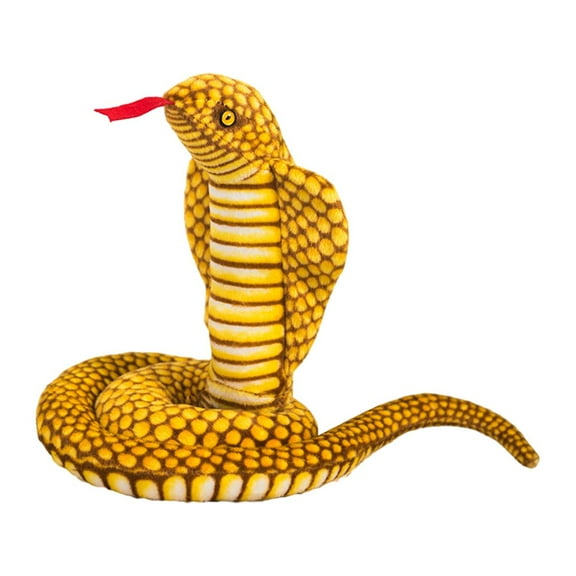 Stuffed Animal Toy Reptile Soft Anaconda Party Decor , Yellow