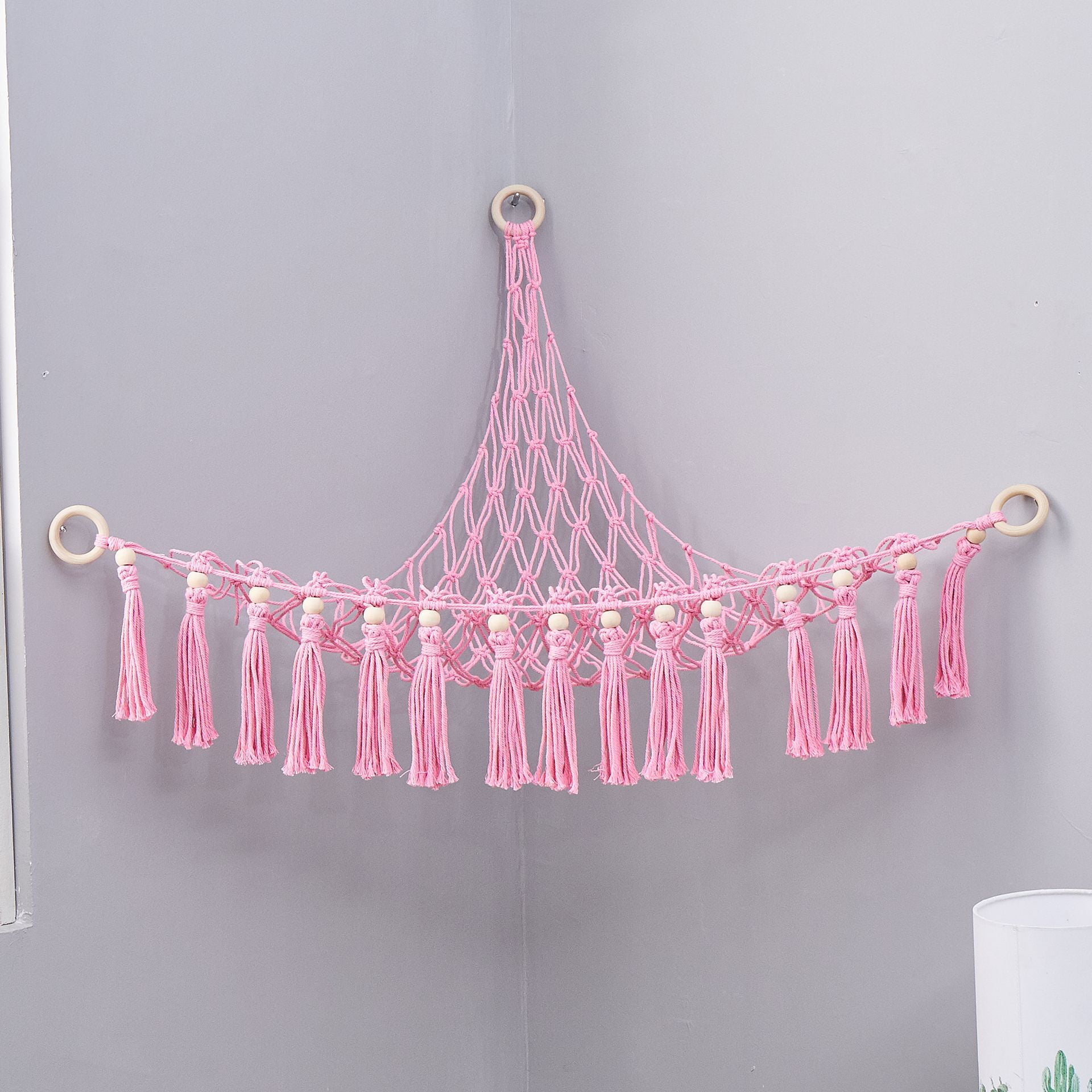  Stuffed Animals Net or Hammock with LED Light,Stuffed Animal  Toy Storage, Large Corner Mesh Toy organizer Hanging Wall Toys storage with  Tassels and beads for kids Room, Nursey, Playroom,Bedroom : Baby