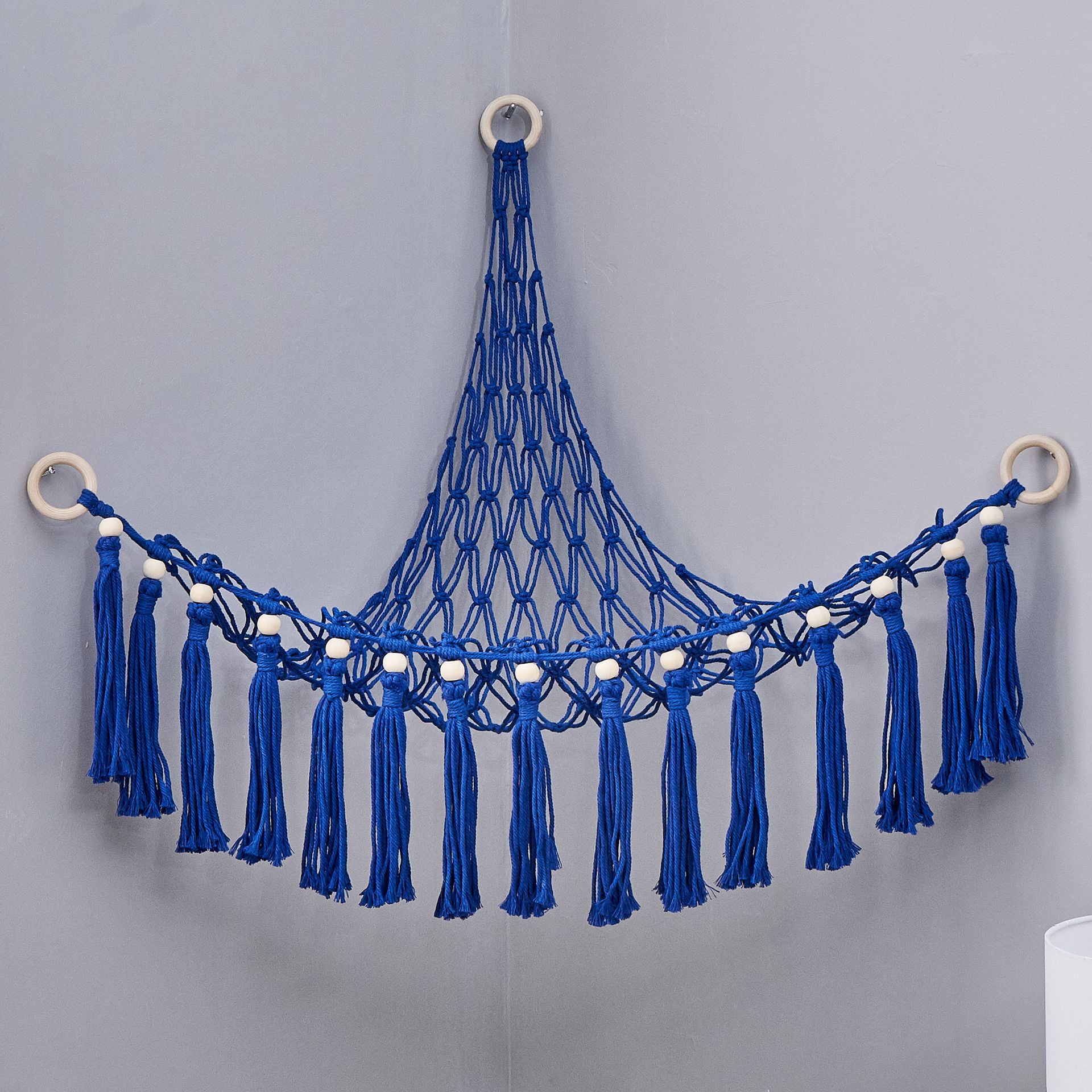 Stuffed Animal Toy Storage Hammock with LED LightMacrame Jumbo Doll